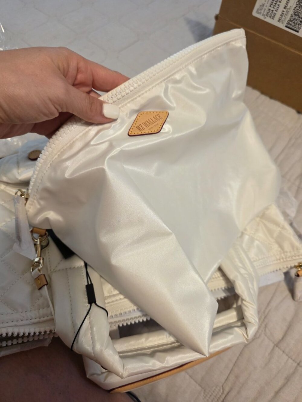 MZ Wallace Small Sutton White Pearl BNWT - Picture 11 of 13